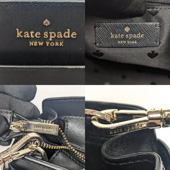 KATE SPADE Black Saffiano Leather medium sized shoulder bag - Picture 7 of 13